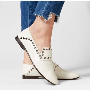 Ariat Two24 Aspen White Crush Back Loafer Convertible Mule Women's 6.5